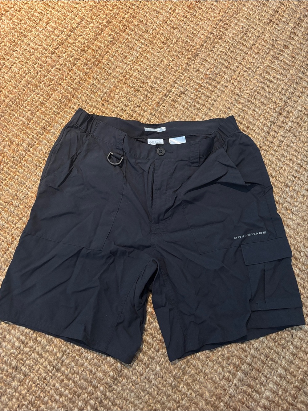 Men's Black Columbia Sportswear Omni-Shade Performance Cargo Shorts